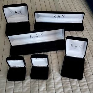 6 Kay Jewelrs empty boxes.